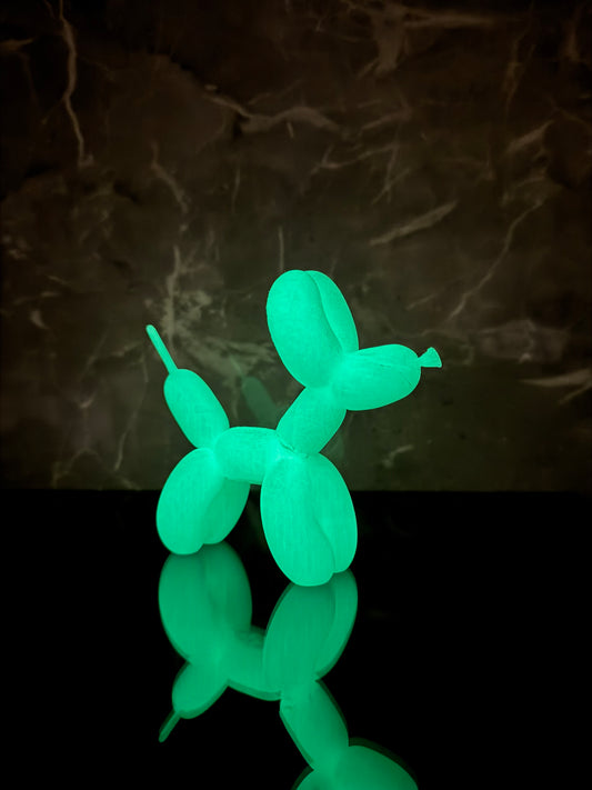 Balloon Dog Luminous Green 3D